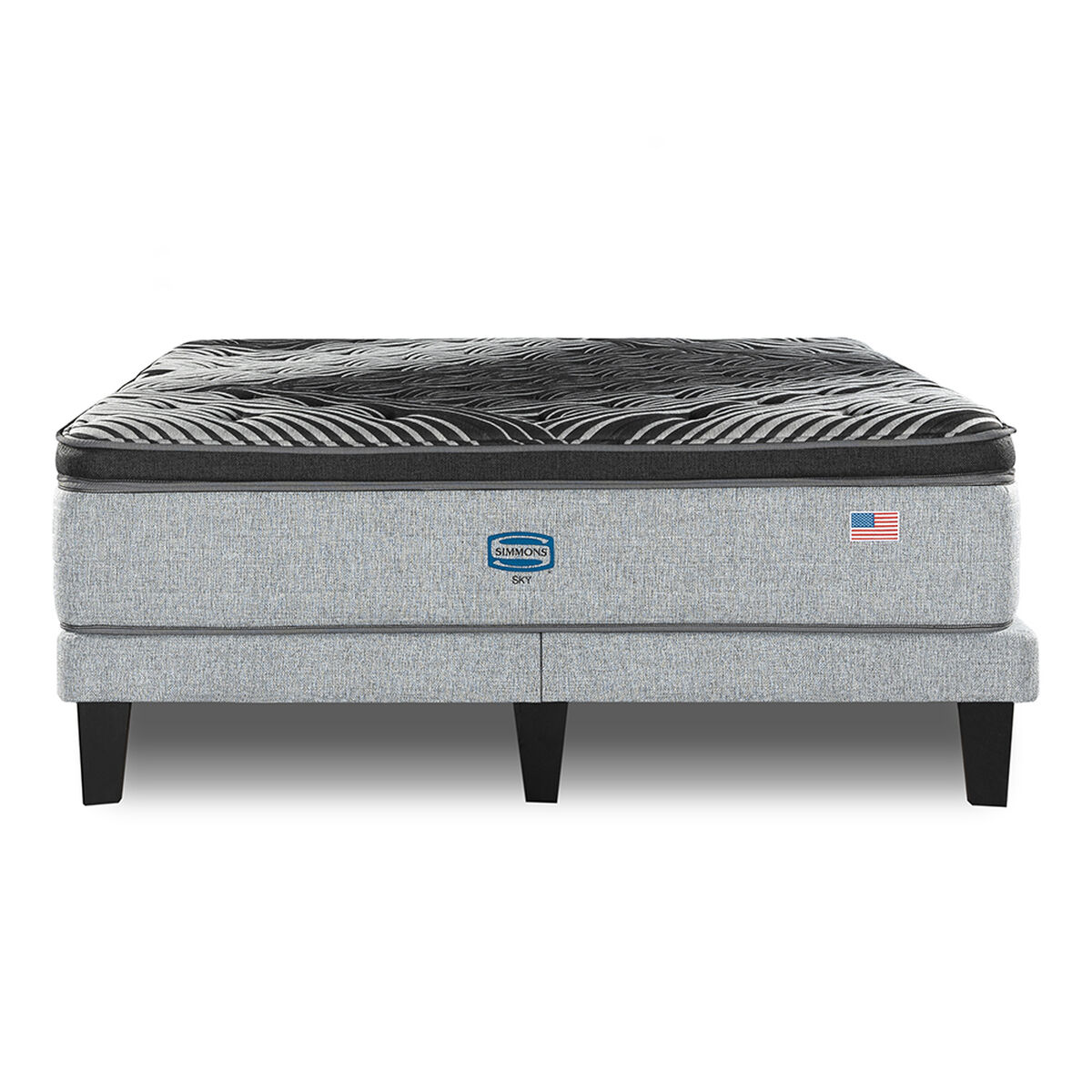 Cama Europea Simmons 2 Plazas Sky