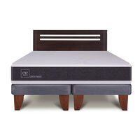 Cama Europea CIC Base Dividida 2 Plazas New Ortopedic + Respaldo