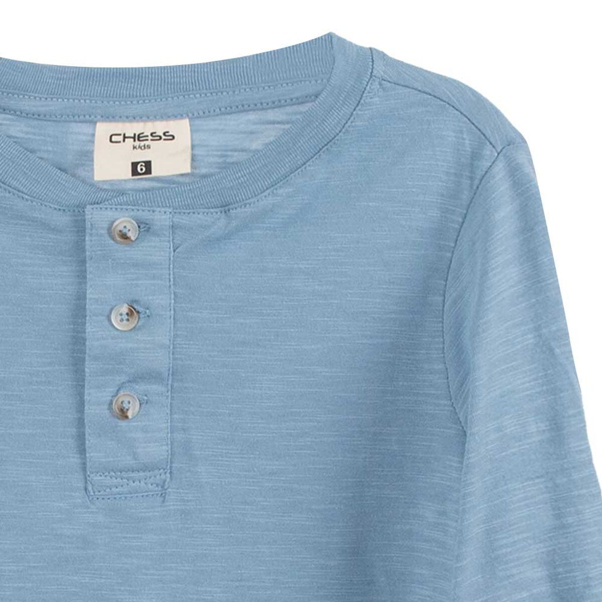 Polera Manga Larga de Algodón Niño Chess