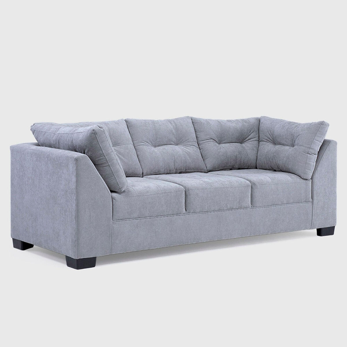 Sof&aacute; Muebles MPR Edimburgo 3 Cuerpos Gris Medio