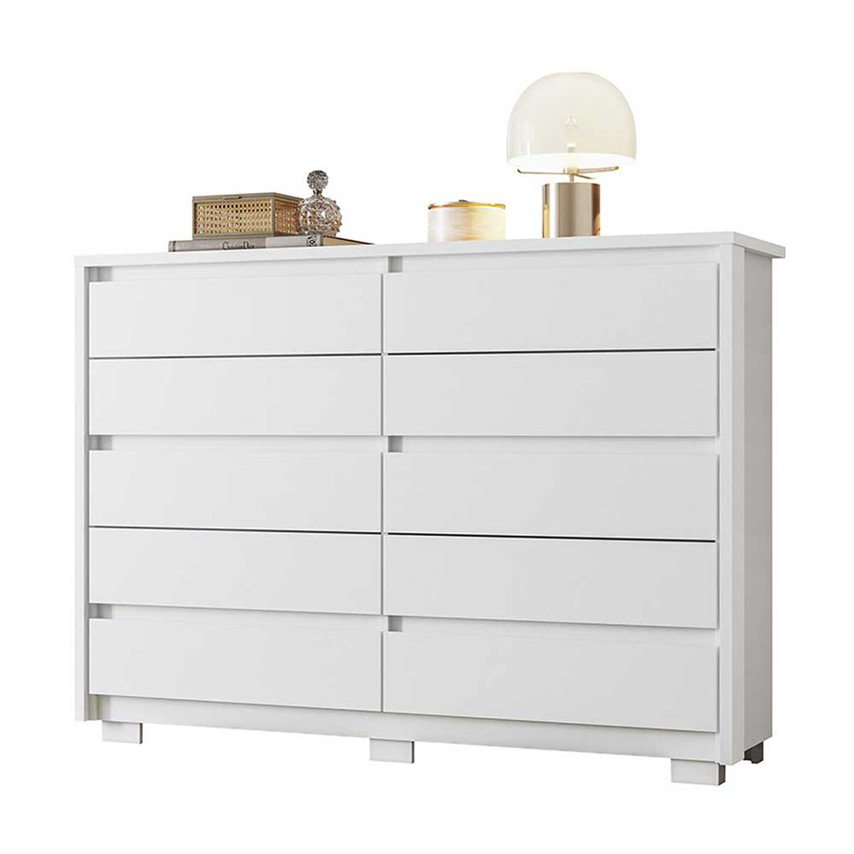 Cómoda Vekkahome Dueto 10 Cajones Blanco