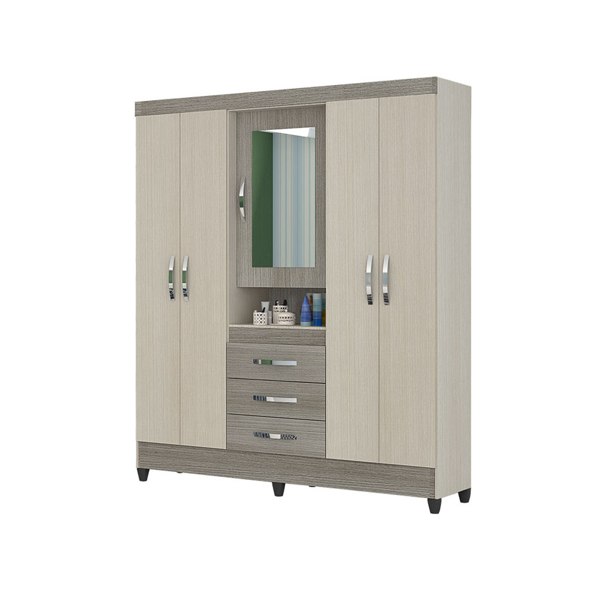 Clóset New Capri 4 Puertas 3 cajones