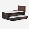 Cama Nido Rosen 1,5 Plazas Ergo T  + Respaldo + Velador