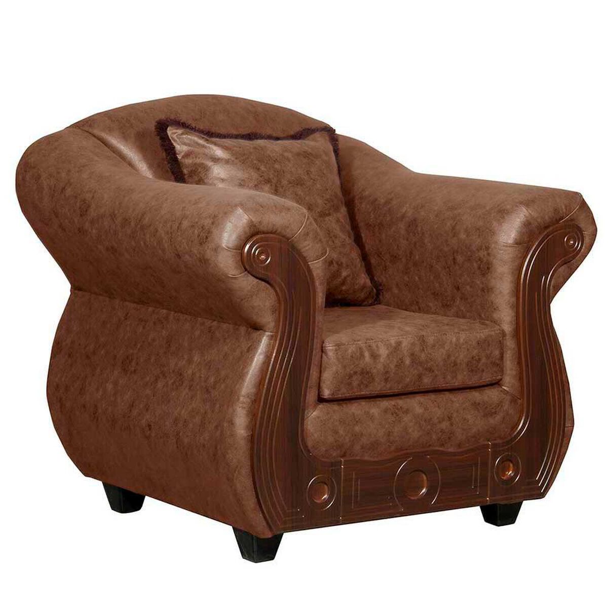 Juego de Living Black Factory Estambul 5 Cuerpos Caf&eacute;