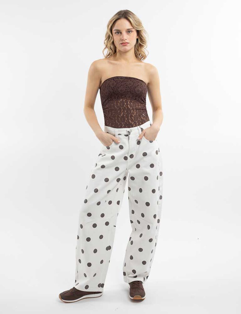 Body Strapless Encaje Mujer Icono