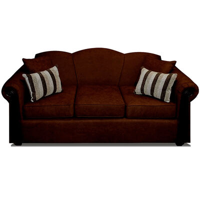 Sofá Elegant Michigan Tela 3 Cuerpos Café