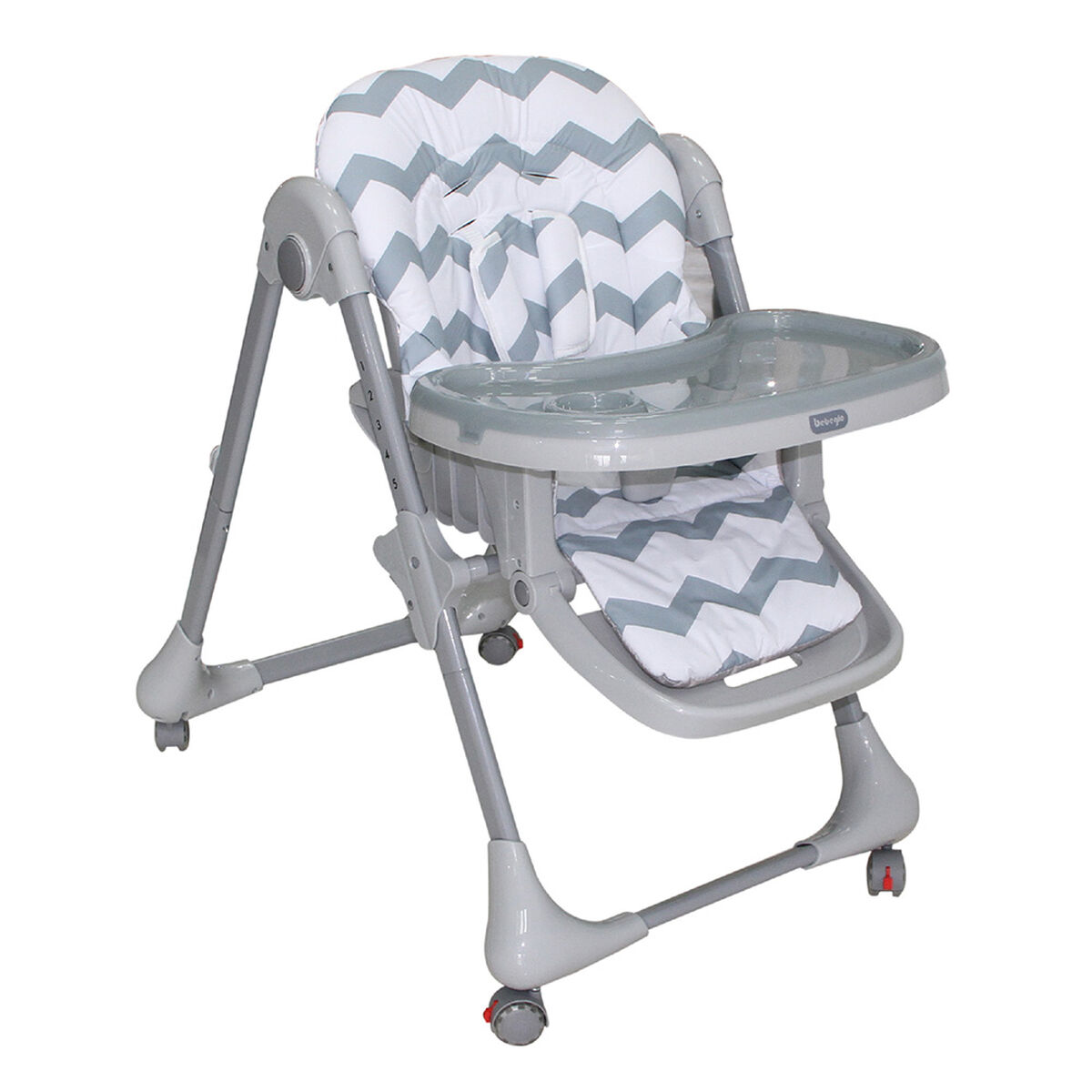 Silla de Comer Plegable Bebeglo RS-7085 Gris