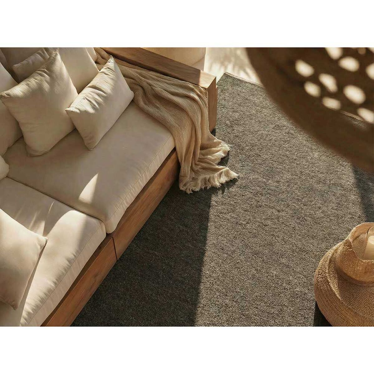 Alfombra Elements & Co Gris Lana Gris 220x290 cm