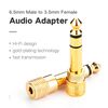Adaptador Gold Estereo Plug 3.5Mm H/M Plug 6.3Mm Ugreen 20503