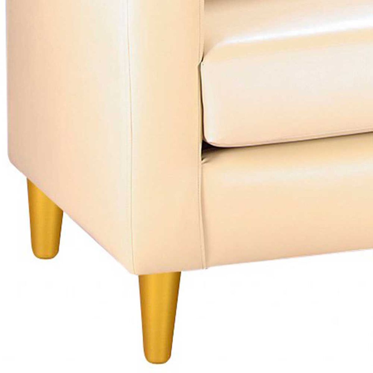 Sof&aacute; Bodevir New Retro PU 01 3 Cuerpos Beige&nbsp;