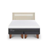 Cama Europea CIC Base Dividida 2 Plazas Ortopedic Advance + Respaldo Munich Alpino