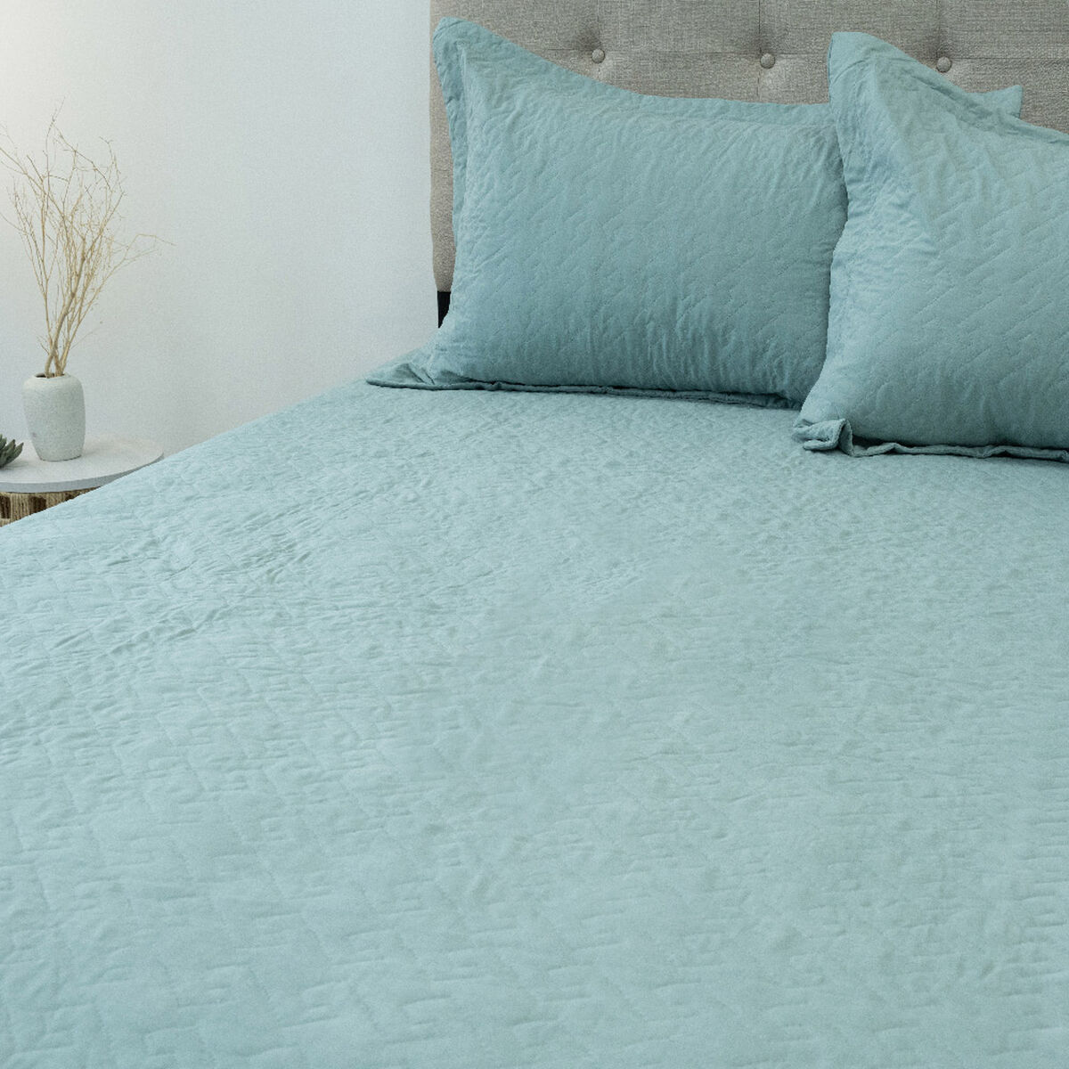 Quilt Doral 3 Plazas Lumi Velvety Verde