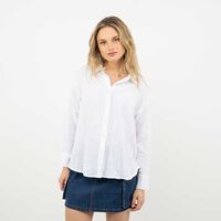 Blusa Manga larga Mujer Icono Blanco, Celeste, Negro, Rojo