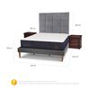 Cama Europea CIC King Grand Premium + Respaldo + Veladores