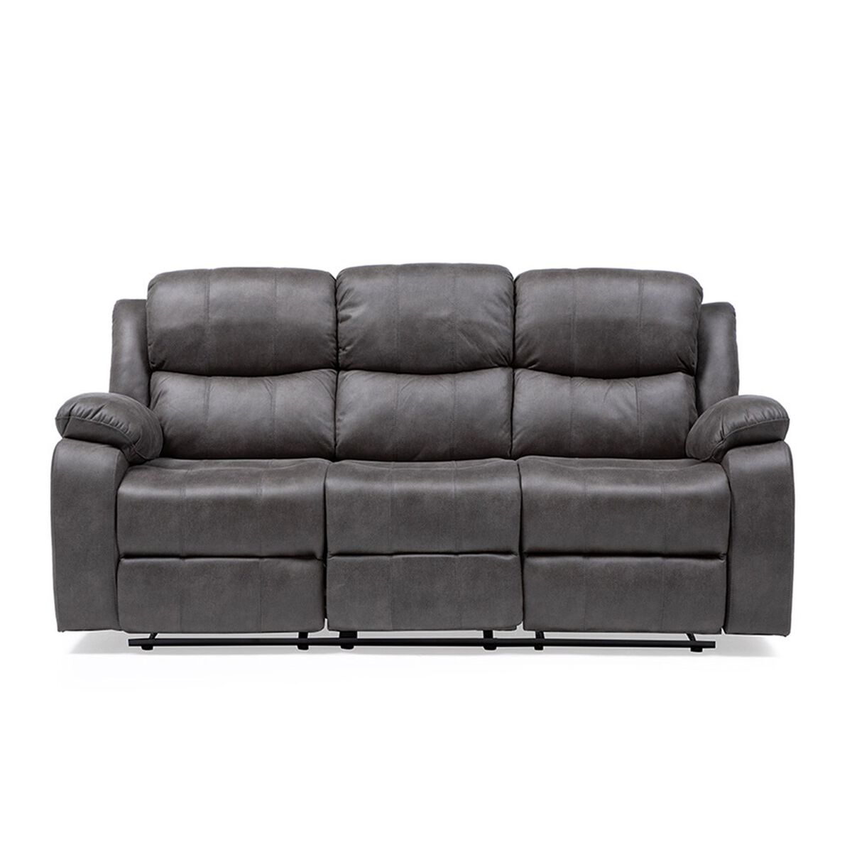 Sofá Reclinable Manual VYS SPA Isabel 3 Cuerpos Gris