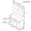 Panel TV Home Mobili Caramelo Hasta 43" Café