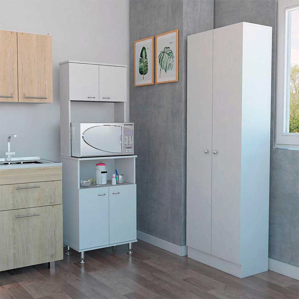TUHOME Combo Kitchen 5 Mueble Microondas + Optimizador