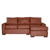 Sofá Seccional Derecho Latam Home Livorno 3 Cuerpos Tabaco