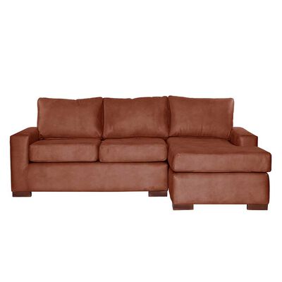 Sofá Seccional Derecho Latam Home Livorno 3 Cuerpos Tabaco