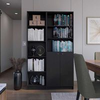 Estante 45 cm + Estante 2 Puertas TuHome Home Wengue