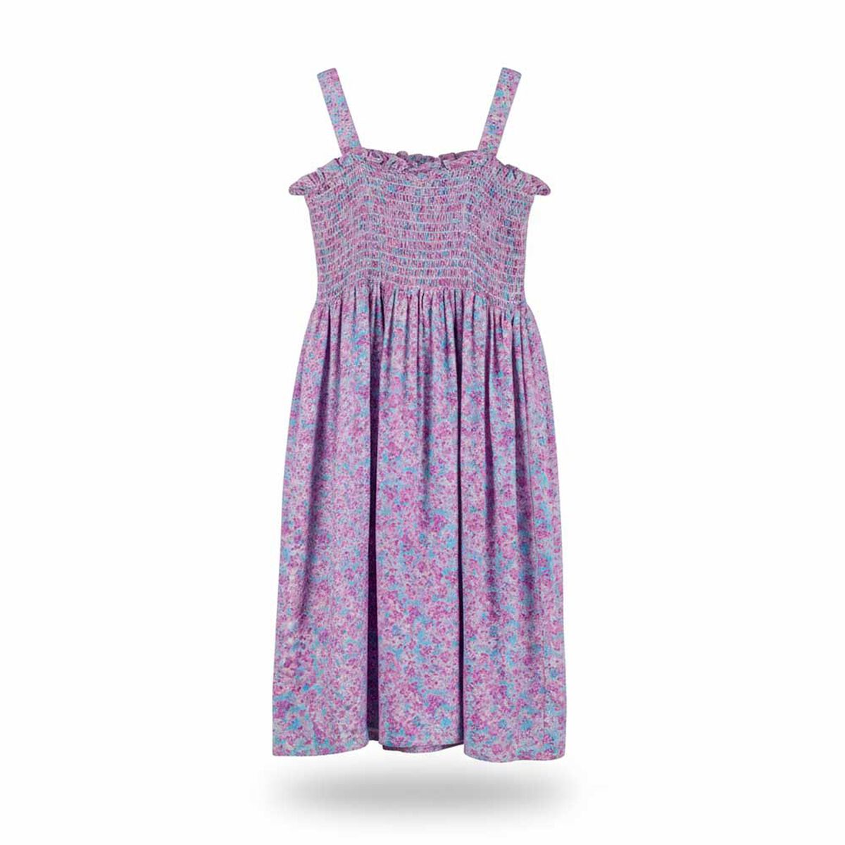 Vestido Midi Estmpado Sin Mangas Niña Chess