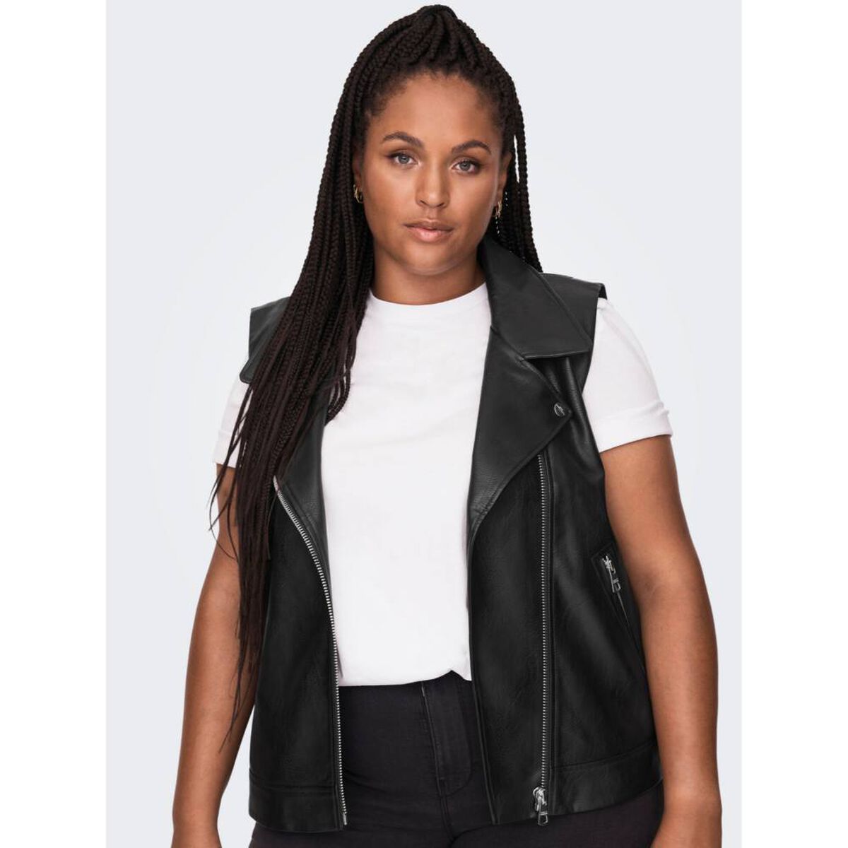 Chaqueta Biker Sin Mangas Mujer Only Carmakoma