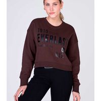 Polerón Mujer Casual Sport Everlast Chocolate, Negro