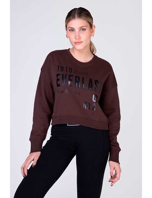 Imagen 1 del producto Polerón Mujer Casual Sport Everlast Chocolate, Negro