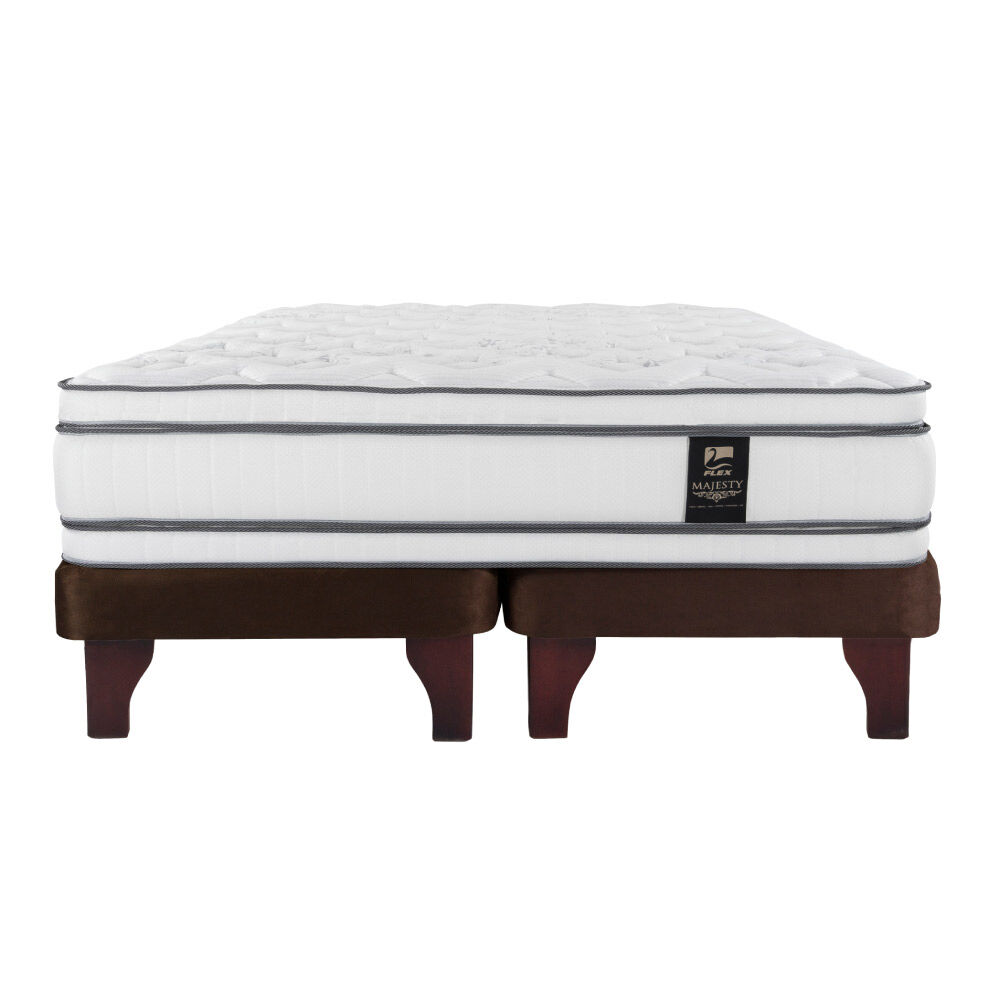 Cama Europea Flex 2 Plazas Majesty Base Dividida