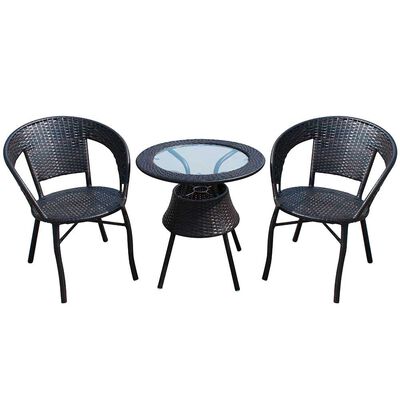 Imagen 1 del producto Juego De Terraza Casanova Rattan Chocolate