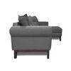 Seccional Derecho Living Factory Oklahoma 4 Cuerpos Gris