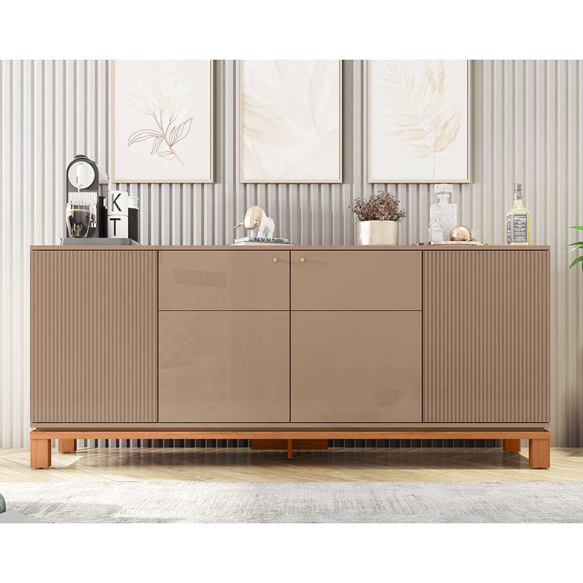 BUFFET MONDRIAN 1.8 GRIS CAST