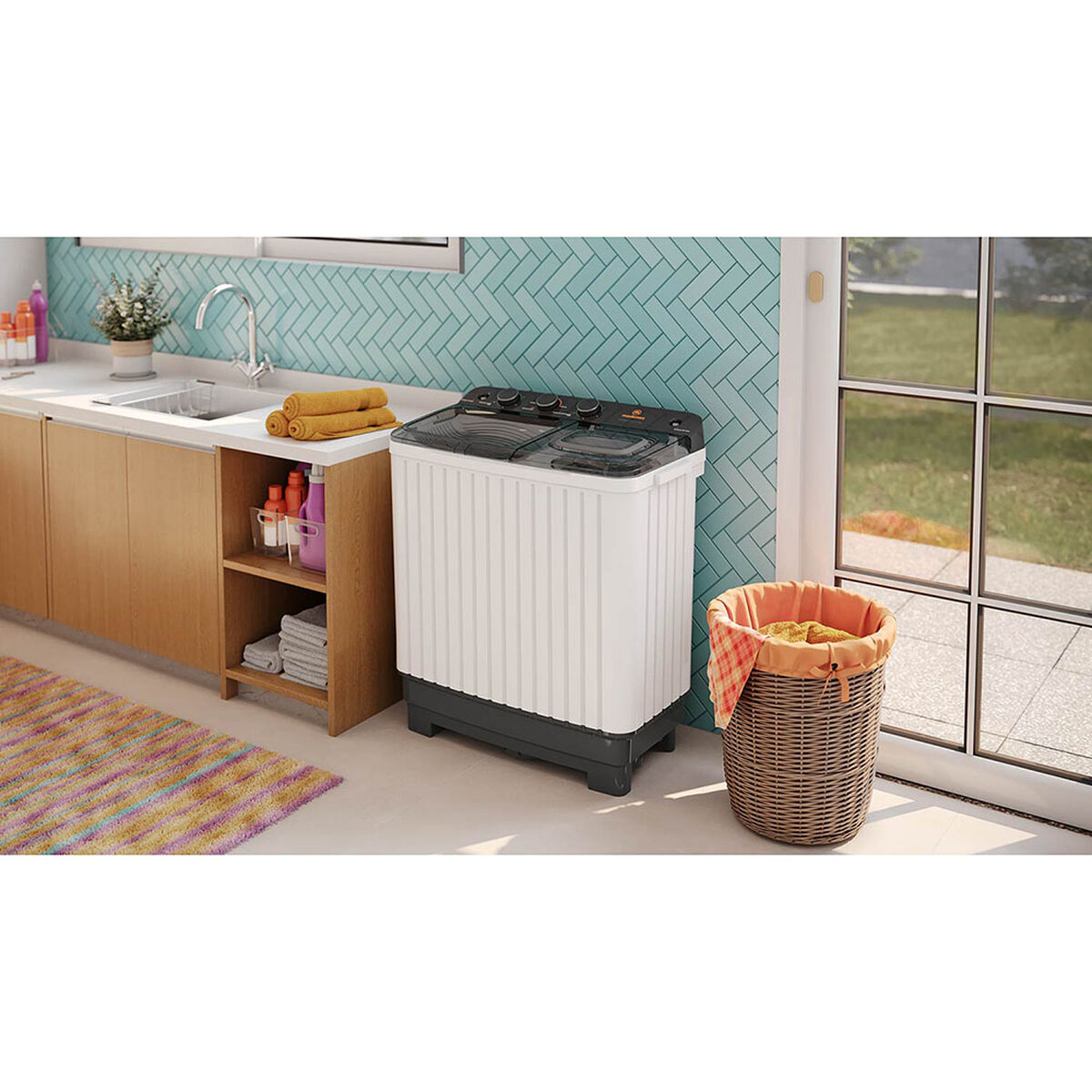 Lavadora Semi Autom&aacute;tica Mademsa MWMSAT6W 6 kg