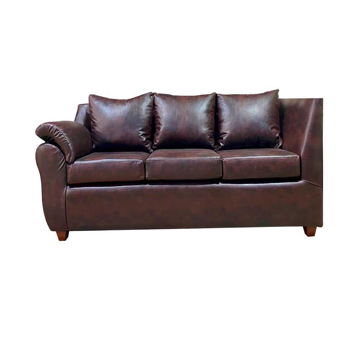 Sofá Seccional Muebles MPR Cattaleya 5 Café Envejecido