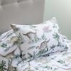 Plum&oacute;n Rosen 1,5 Plazas Kids Dinos Blanco/Verde/Caf&eacute;