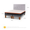 Cama Europea CIC Base Dividida 2 Plazas Bee Comfort + Respaldo