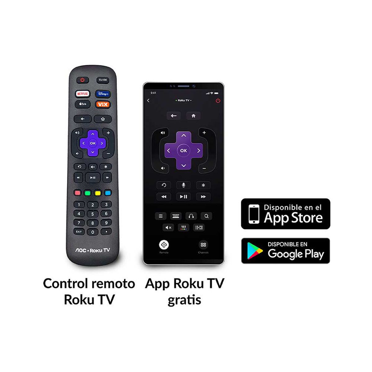 LED 50" AOC 50U6125 Smart TV 4K UHD