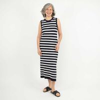 Vestido Maxi Sin Mangas Mujer Portman Club Azul