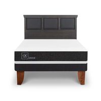 Cama Europea CIC 2 Plazas Ortopedic + Respaldo Torino