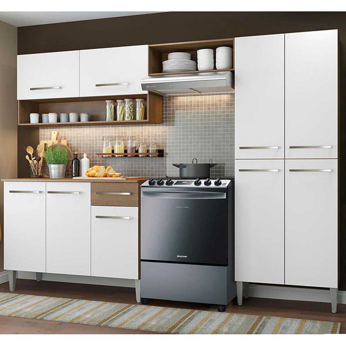 Mueble de Cocina Vekkahome Emilly Blanco