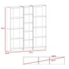 2 Estantes 4 Repisas + Estante 45 cm TuHome Home Macadamia