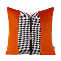 Cojín Decorativo Cuadrado Naranjo 45X45 Cm