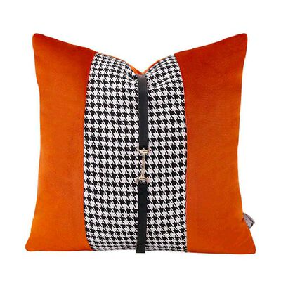 Imagen 1 del producto Cojín Decorativo Cuadrado Naranjo 45X45 Cm
