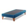 Base Europea Dividida Latam Home 1 Plaza Zen Tela Velvet Azul Petroleo
