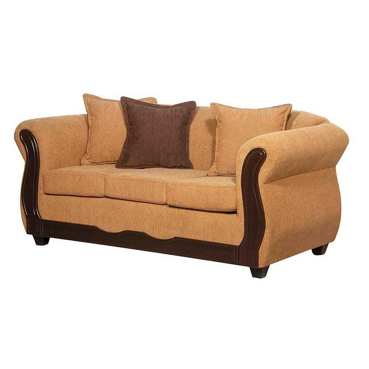 Sof&aacute; Black Factory Barcelona 3 Cuerpos Oro