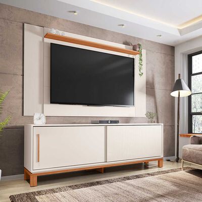 Panel TV 65" + Rack TV 80" Decocasa Mondrian Off White