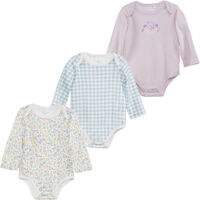 Pack 3 Body Chess Baby Lavanda, Rosado