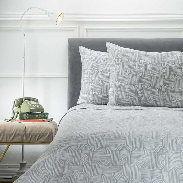 Juego de Sábanas Estampadas Casa Linda 132 Hilos 2 Plazas Espirales