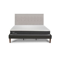 Cama Europea CIC King New Ortopedic + Respaldo Tigris