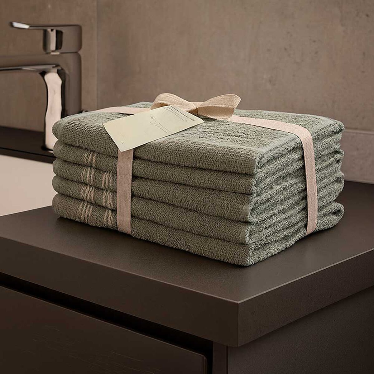 Set 6 Toallas Idetex Valencia Olivo